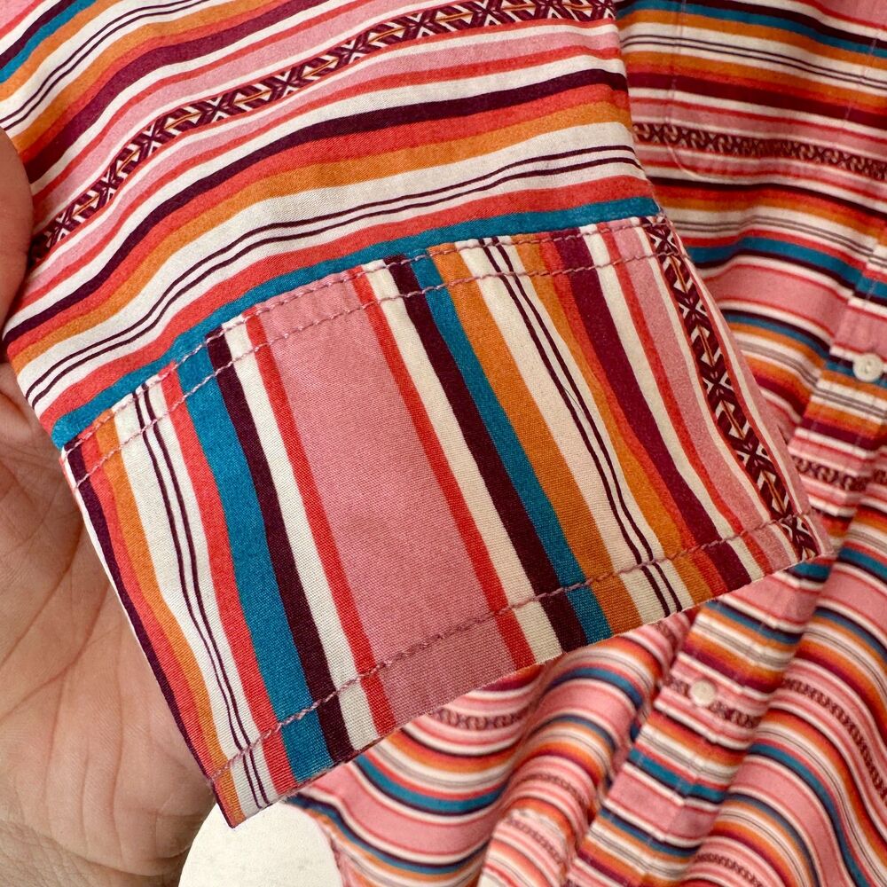 Pendleton Serape Surf Stripe Retro Inspired 60s Board Shirt Button Down | XL - Picture 13 of 15